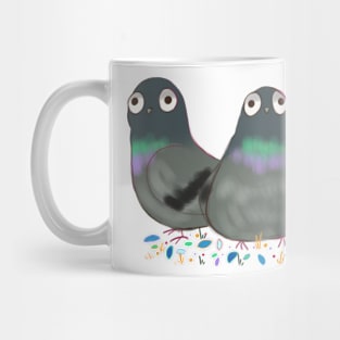 Cute three pigeon Mug